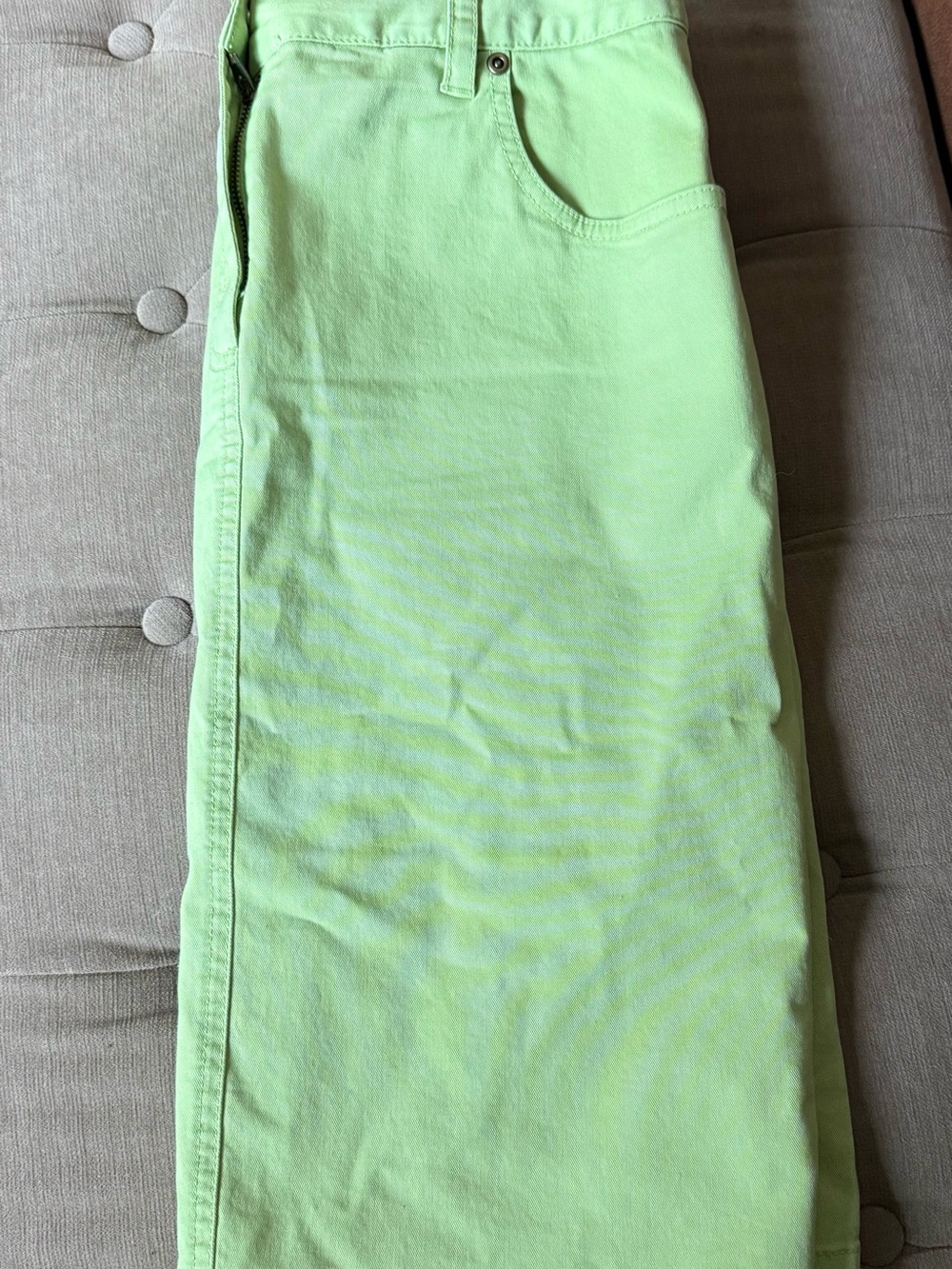 Women’s Lime Green Casual Skirt
